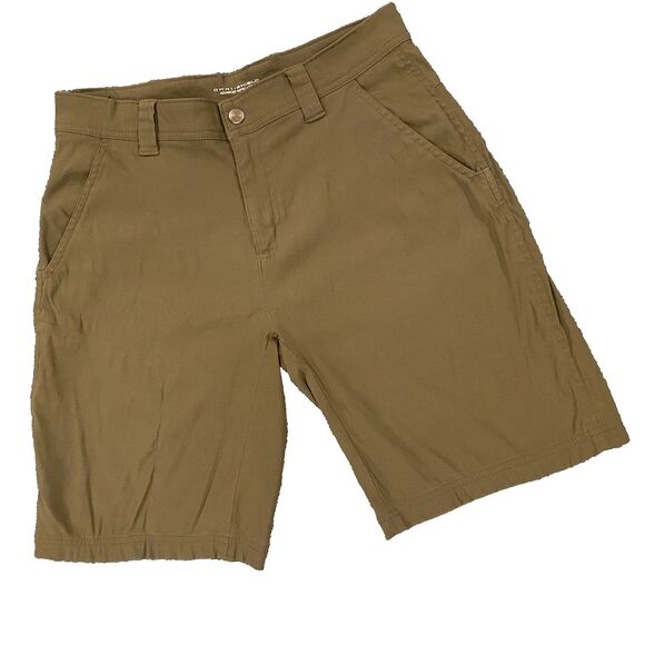 COLUMBIA Shorts Men's Size 30 (tag says 32) OMNI-SHIELD Olive Green Hiking - Picture 1 of 10